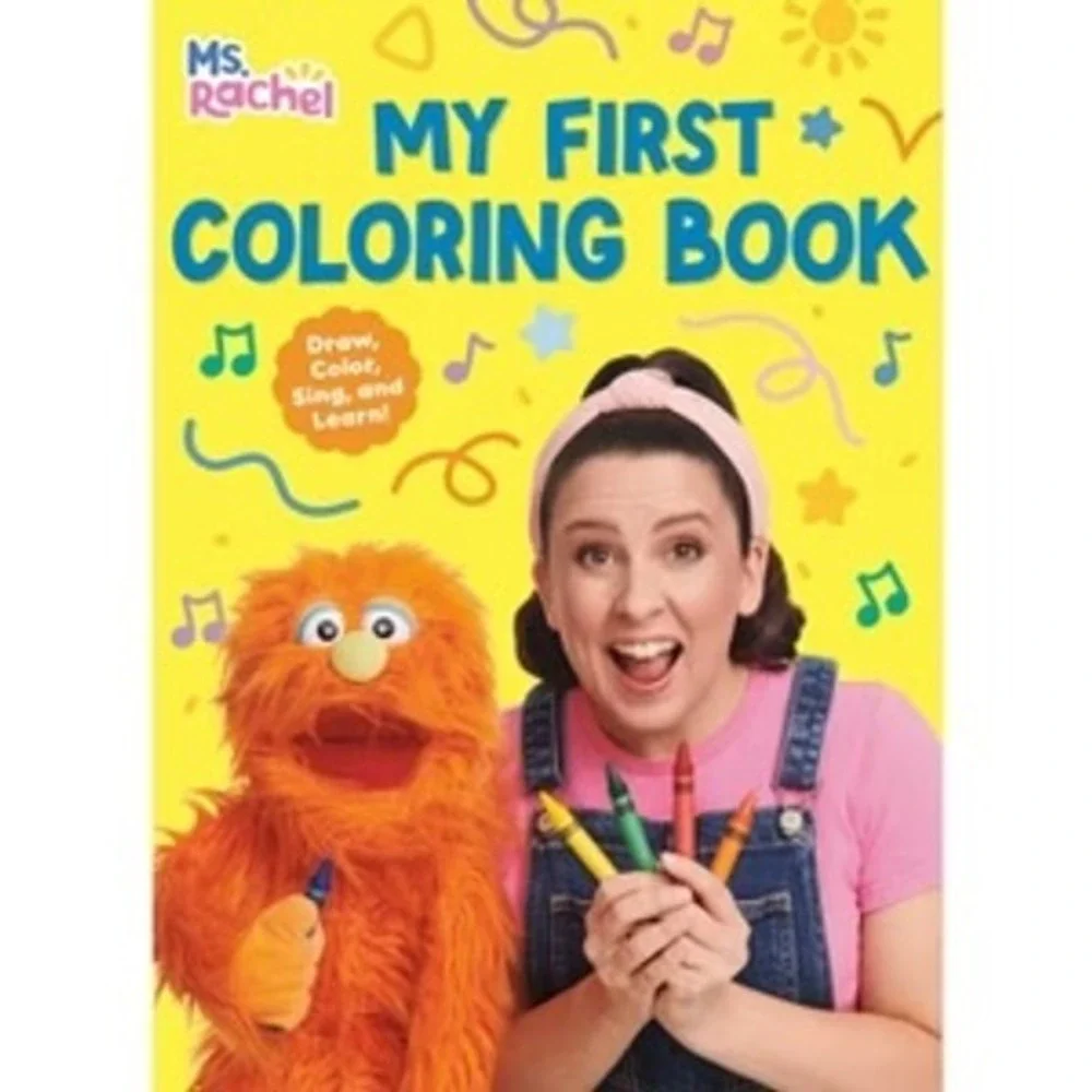 Ms. Rachel My First Coloring Book with Crayola Colors of the World Crayons Set